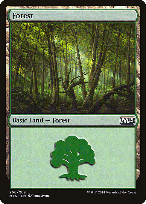 Forest — Magic 2015 #266, art by John Avon