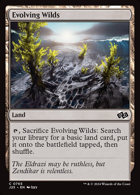 Evolving Wilds — Foundations Jumpstart #765, art by Izzy