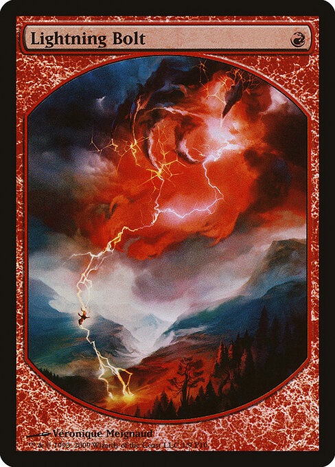 Lightning Bolt — Magic Player Rewards 2010 #1, art by Véronique Meignaud