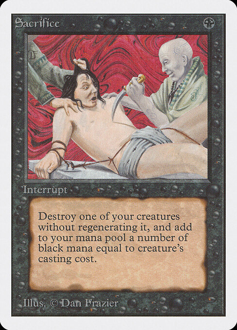 Sacrifice — Unlimited Edition #125, art by Dan Frazier