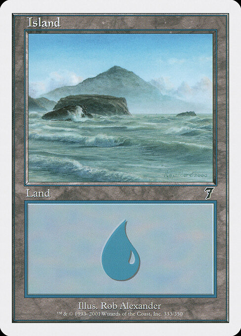 Island — Seventh Edition #333, art by Rob Alexander