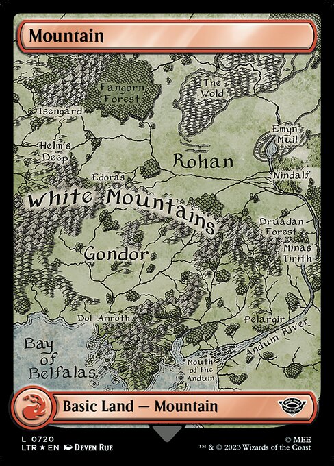 Mountain — The Lord of the Rings: Tales of Middle-earth #720, art by Deven Rue