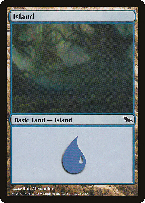 Island — Shadowmoor #289, art by Rob Alexander