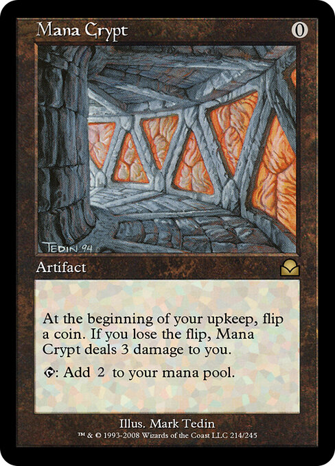 Mana Crypt — Masters Edition II #214, art by Mark Tedin