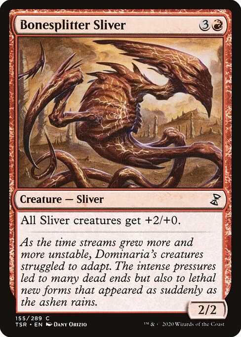 Bonesplitter Sliver — Time Spiral Remastered #155, art by Dany Orizio