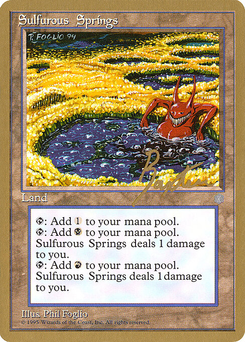 Sulfurous Springs — Pro Tour Collector Set #gb360, art by Phil Foglio