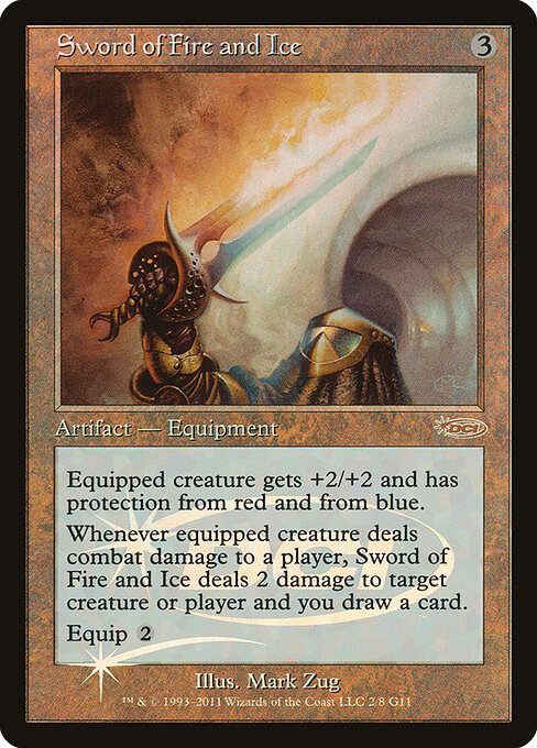 Sword of Fire and Ice — Judge Gift Cards 2011 #2, art by Mark Zug