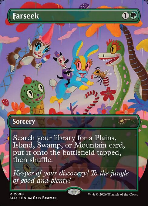 Farseek — Secret Lair Drop #2698, art by Gary Baseman