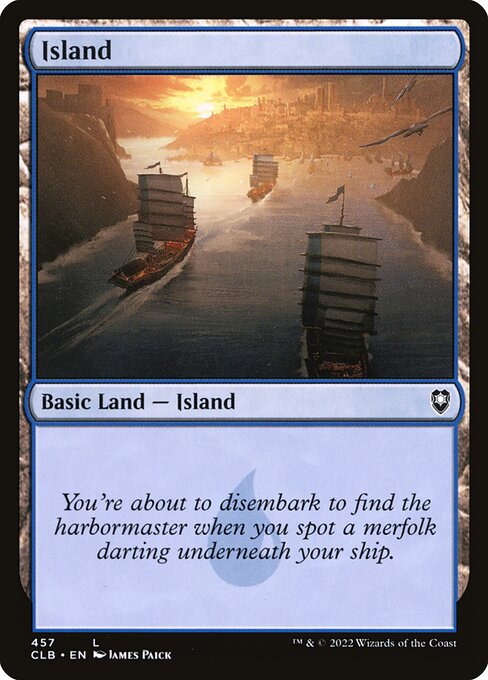 Island — Commander Legends: Battle for Baldur's Gate #457, art by James Paick