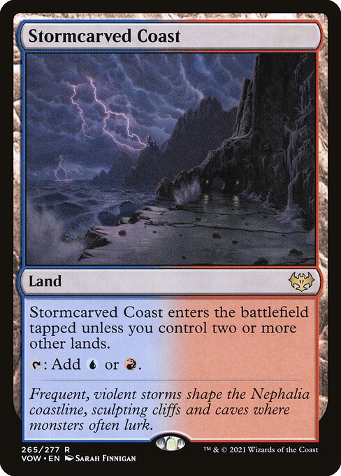 Stormcarved Coast — Innistrad: Crimson Vow #265, art by Sarah Finnigan