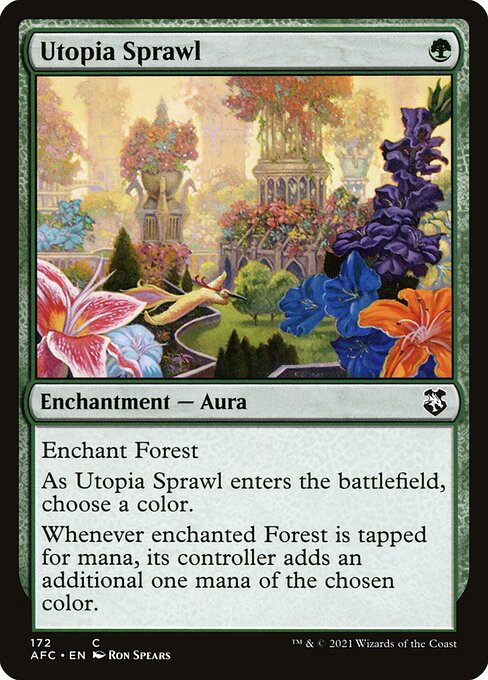 Utopia Sprawl — Forgotten Realms Commander #172, art by Ron Spears