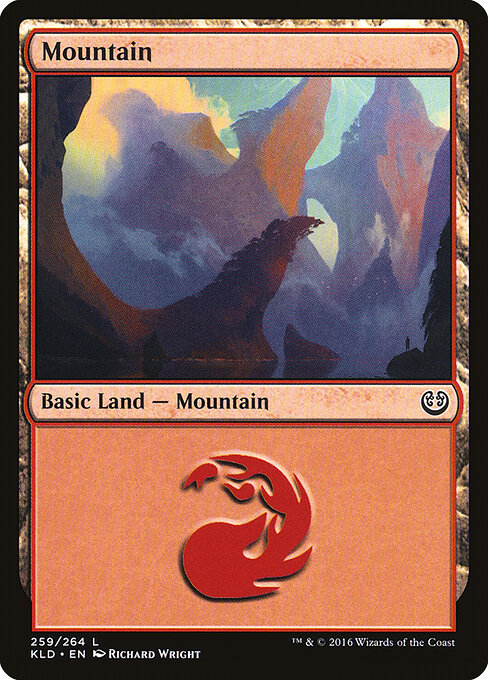 Mountain — Kaladesh #259, art by Richard Wright