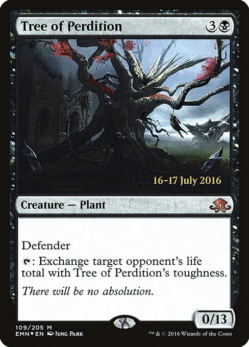 Tree of Perdition — Eldritch Moon Promos #109s, art by Jung Park