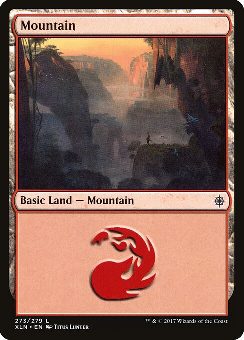 Mountain — Ixalan #273, art by Titus Lunter