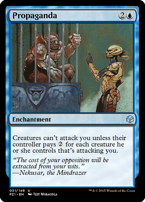 Propaganda — Legendary Cube Prize Pack #31, art by Jeff Miracola