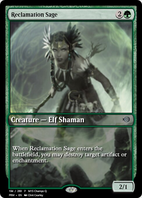 Reclamation Sage — Magic Online Promos #53836, art by Clint Cearley