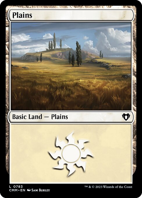Plains — Commander Masters #783, art by Sam Burley