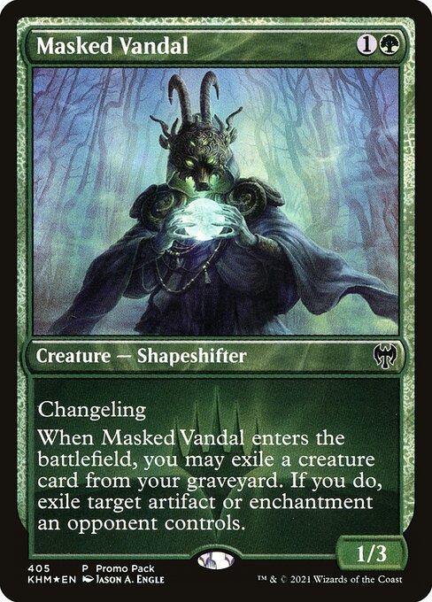 Masked Vandal — Kaldheim #405, art by Jason A. Engle