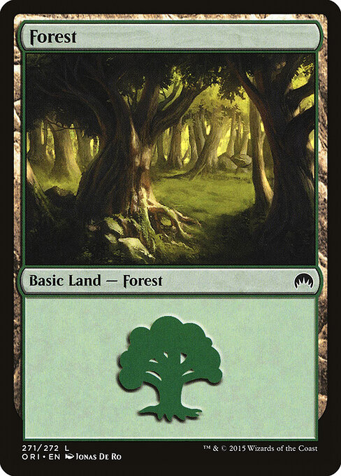 Forest — Magic Origins #271, art by Jonas De Ro