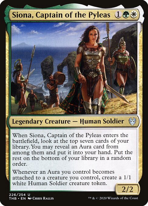 Siona, Captain of the Pyleas — Theros Beyond Death #226, art by Chris Rallis