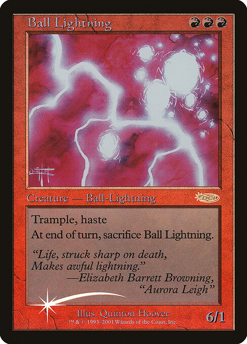 Ball Lightning — Judge Gift Cards 2001 #1, art by Quinton Hoover