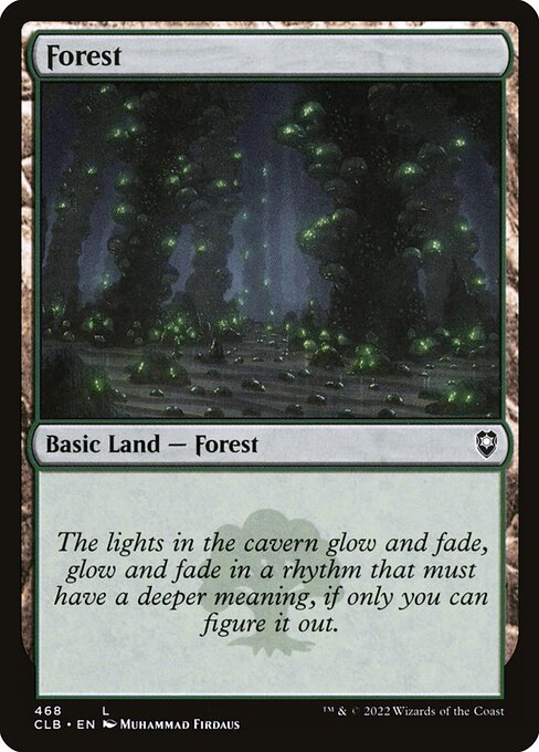 Forest — Commander Legends: Battle for Baldur's Gate #468, art by Muhammad Firdaus