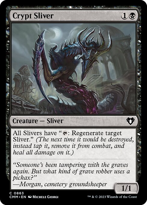 Crypt Sliver — Commander Masters #863, art by Michele Giorgi