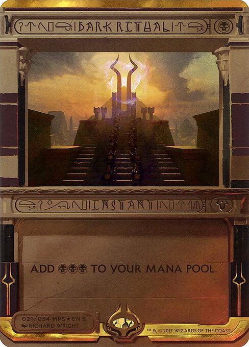 Dark Ritual — Amonkhet Invocations #21, art by Richard Wright