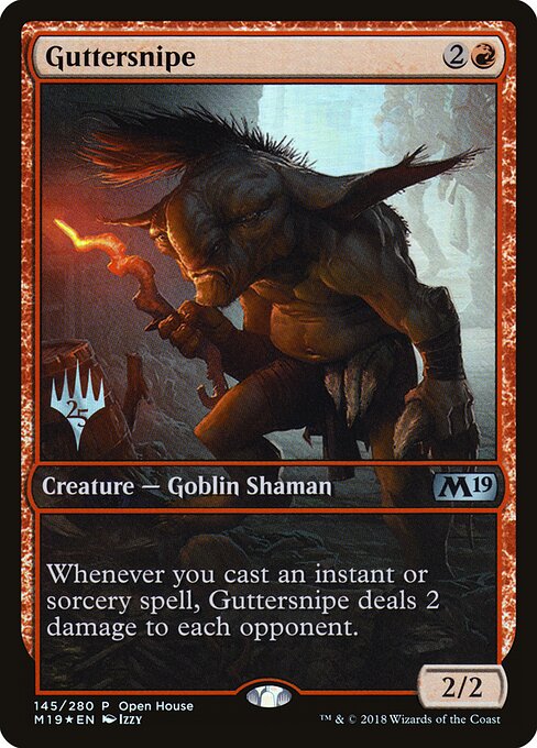 Guttersnipe — Core Set 2019 Promos #145, art by Izzy