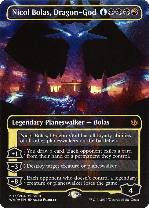 Nicol Bolas, Dragon-God — San Diego Comic-Con 2019 #207, art by Adam Paquette