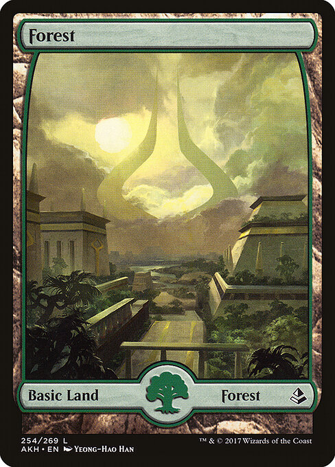 Forest — Amonkhet #254, art by Yeong-Hao Han