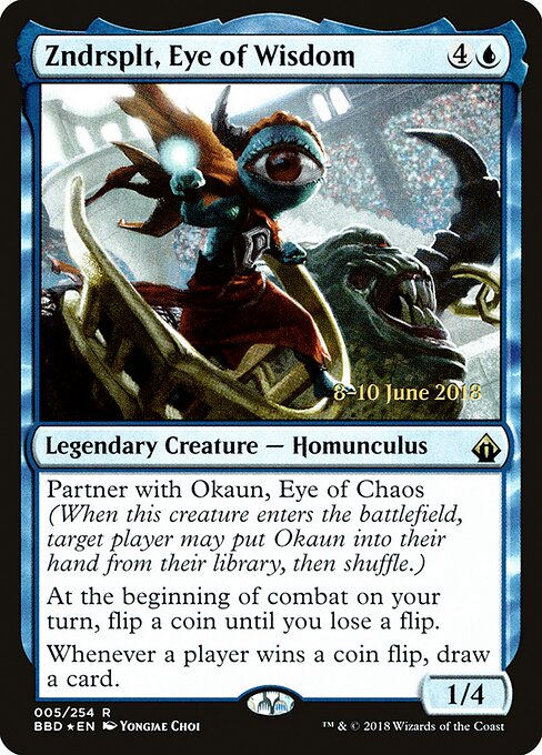 Zndrsplt, Eye of Wisdom — Battlebond Promos #5s, art by Yongjae Choi