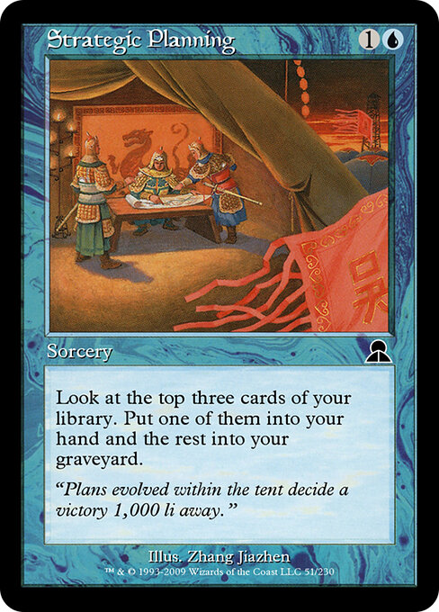Strategic Planning — Masters Edition III #51, art by Zhang Jiazhen