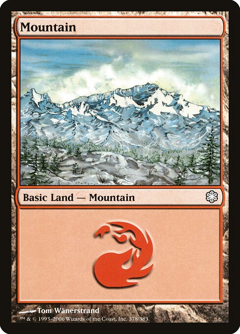 Mountain — Coldsnap Theme Decks #378, art by Tom Wänerstrand