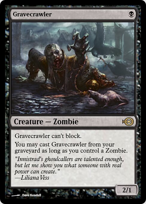 Gravecrawler — Magic Online Promos #43517, art by Dave Kendall
