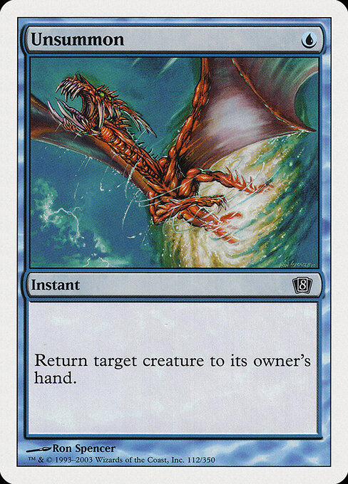 Unsummon — Eighth Edition #112, art by Ron Spencer