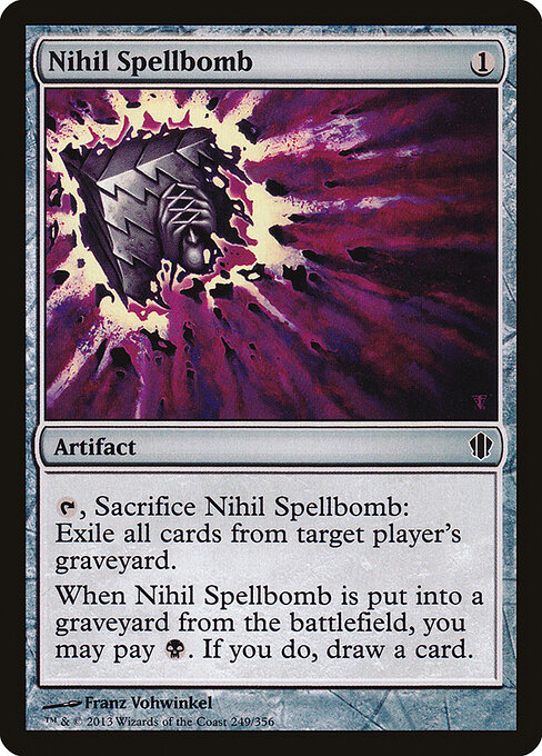 Nihil Spellbomb — Commander 2013 #249, art by Franz Vohwinkel