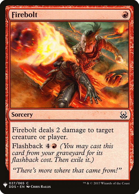 Firebolt — The List #DDS-37, art by Chris Rallis