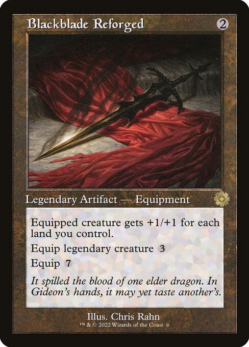Blackblade Reforged — The Brothers' War Retro Artifacts #6, art by Chris Rahn