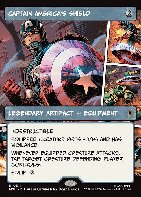 Captain America's Shield — Marvel Super Heroes #311, art by Jim Cheung & Jay David Ramos