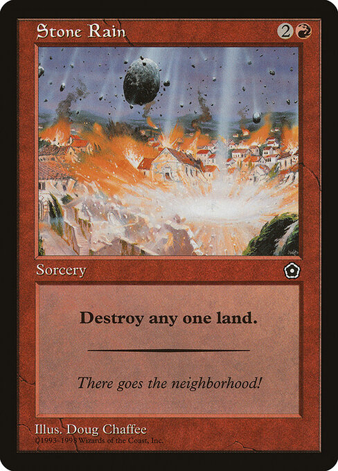 Stone Rain — Portal Second Age #117, art by Doug Chaffee