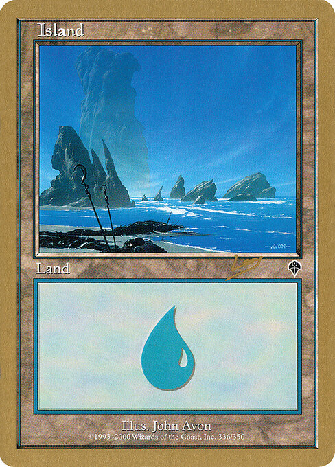 Island — World Championship Decks 2002 #rl336a, art by John Avon
