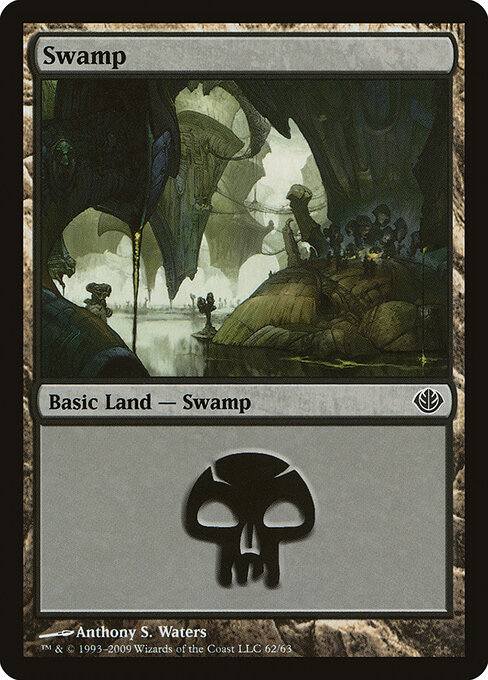 Swamp — Duel Decks: Garruk vs. Liliana #62, art by Anthony S. Waters