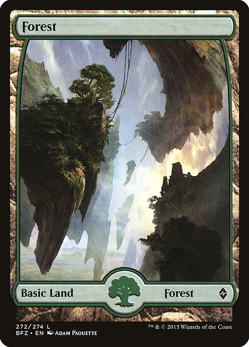 Forest — Battle for Zendikar #272, art by Adam Paquette