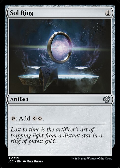 Sol Ring — The Lost Caverns of Ixalan Commander #313, art by Mike Bierek