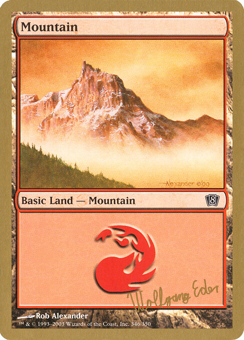 Mountain — World Championship Decks 2003 #we346, art by Rob Alexander