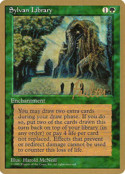 Sylvan Library — Pro Tour Collector Set #pp273, art by Harold McNeill