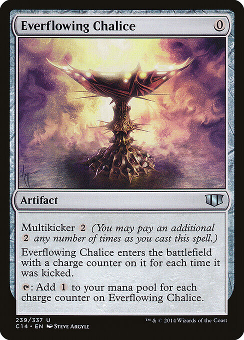 Everflowing Chalice — Commander 2014 #239, art by Steve Argyle