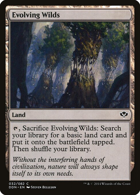 Evolving Wilds — Duel Decks: Speed vs. Cunning #32, art by Steven Belledin