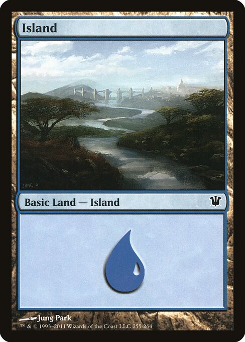 Island — Innistrad #255, art by Jung Park